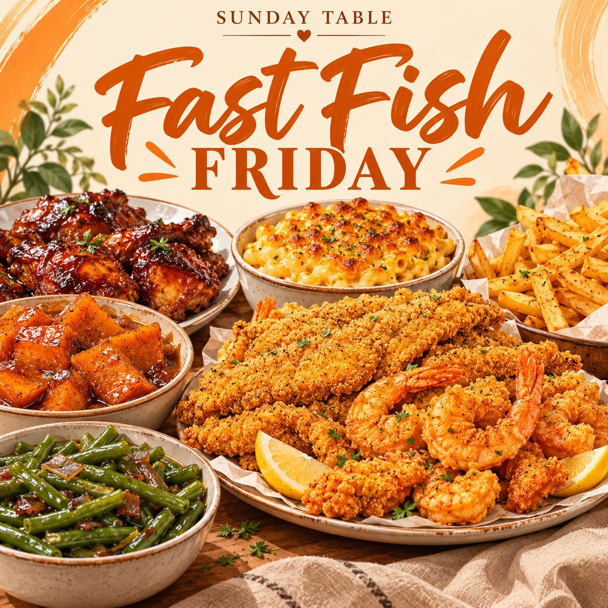 Fast Fish Friday | Friday, October 23 | Pickup Platters – Sunday Table LLC