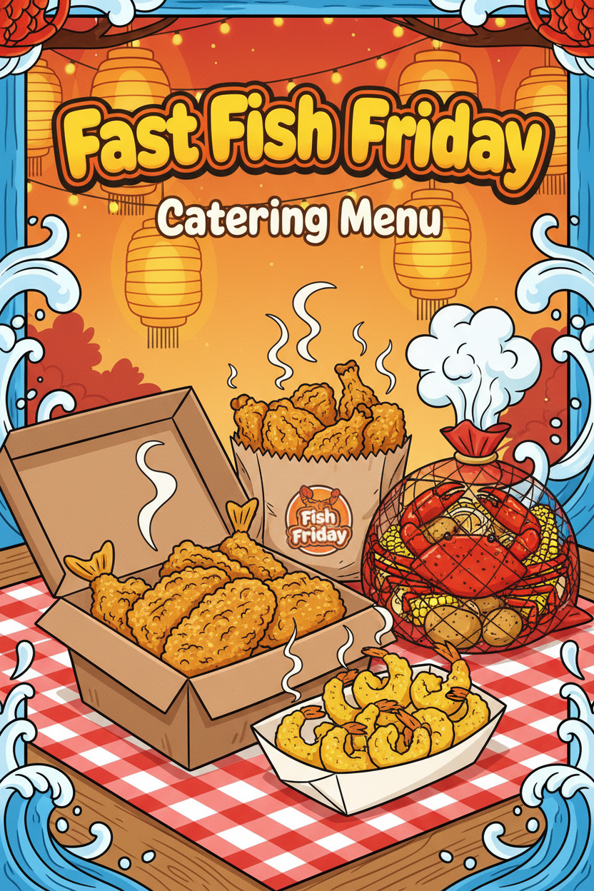 Fast Fish Friday Plate- Golden Catch Trio, Ocean Lover's Combo, Shrimp Soirée (10 Pc), Crab Boil